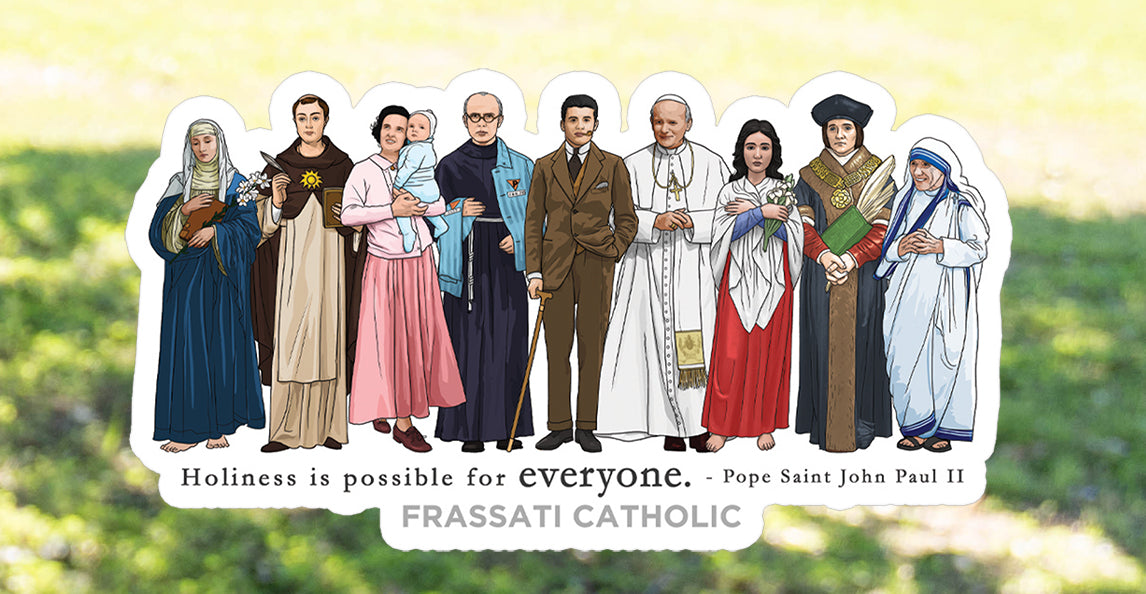 4" Frassati and Patrons Vinyl Decal