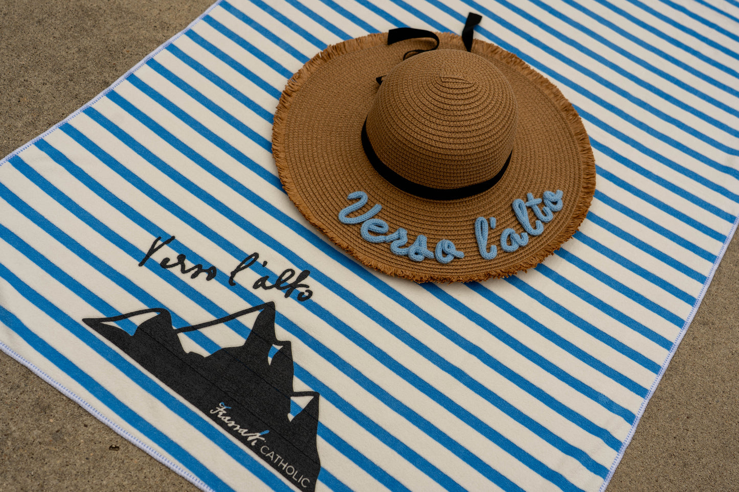 Verso l'alto Striped Beach / Bath Towel