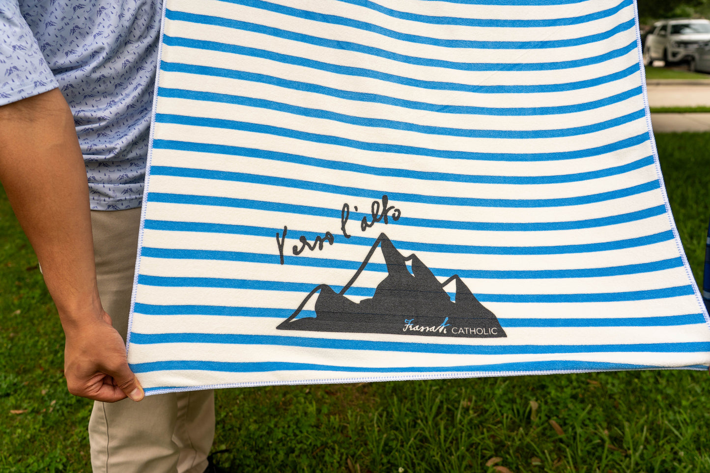 Verso l'alto Striped Beach / Bath Towel