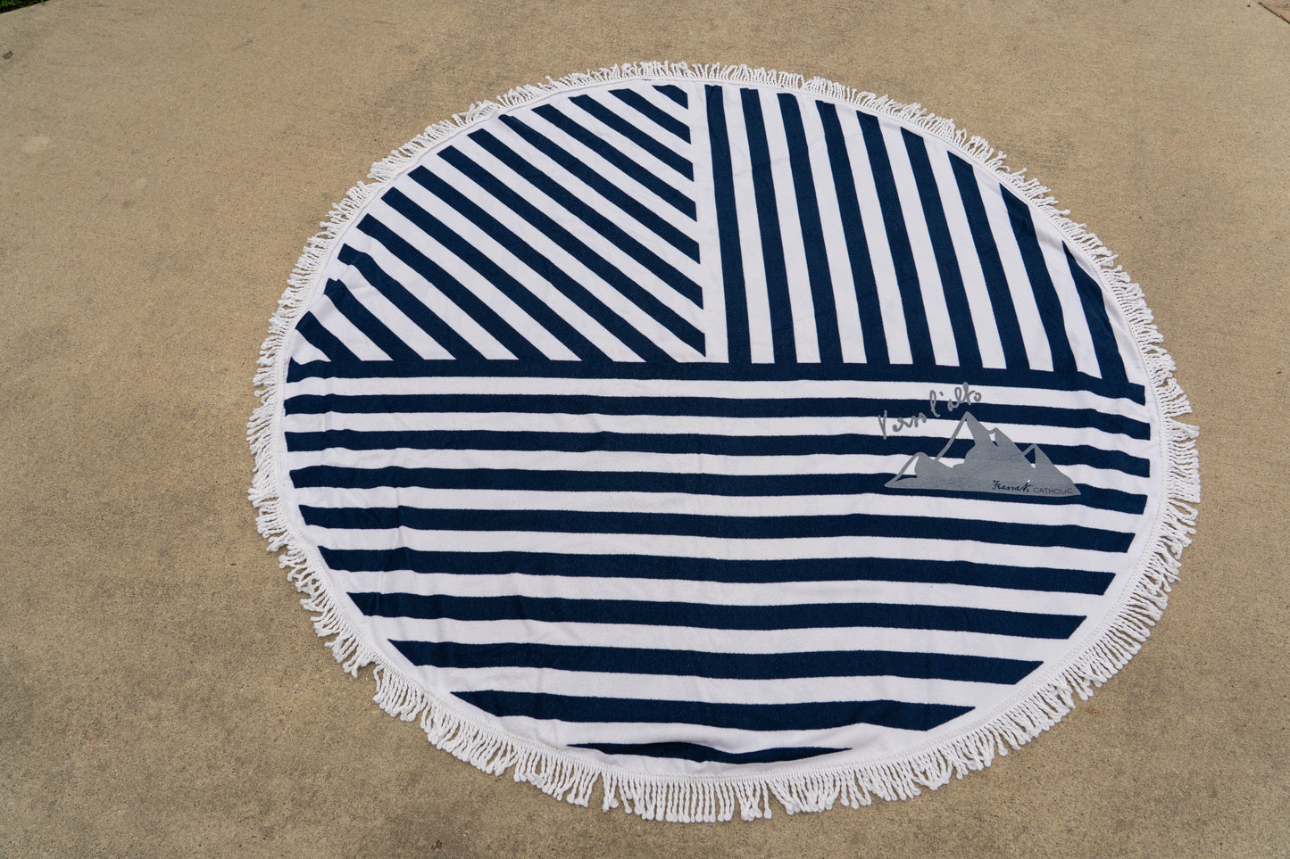 Verso l'alto Striped Beach Towel Extra Large