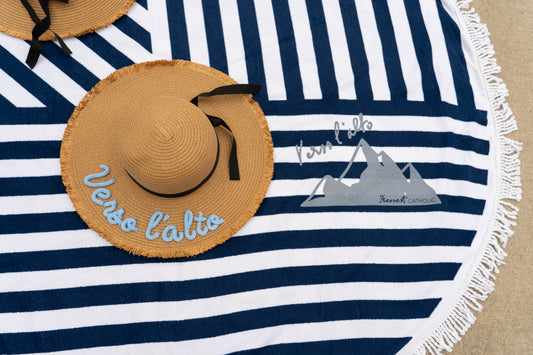 Verso l'alto Striped Beach Towel Extra Large