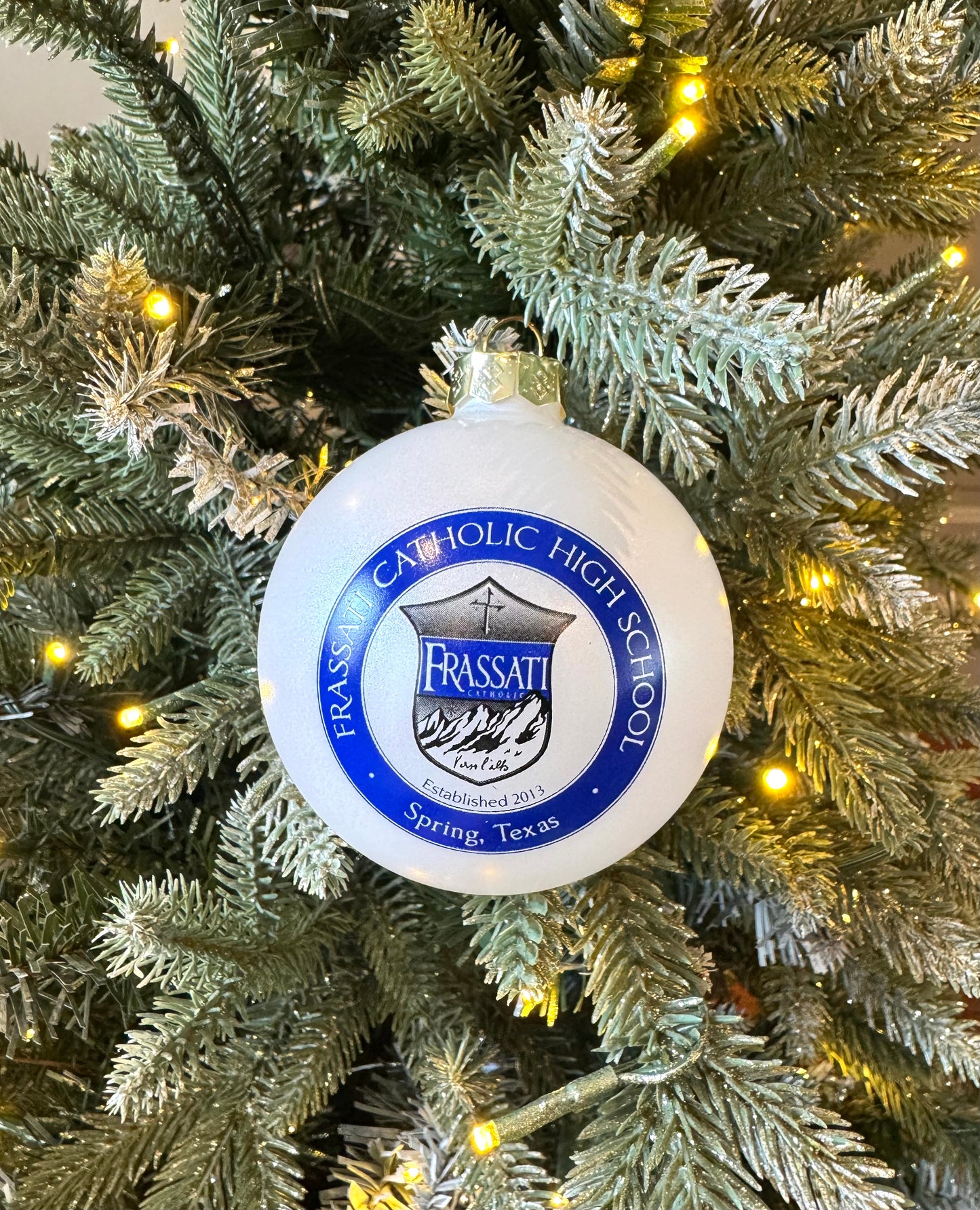 3" Glass Frassati Christmas Ornament