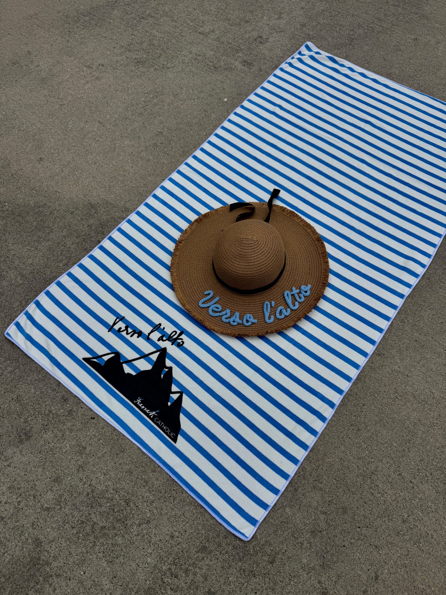 Verso l'alto Striped Beach / Bath Towel