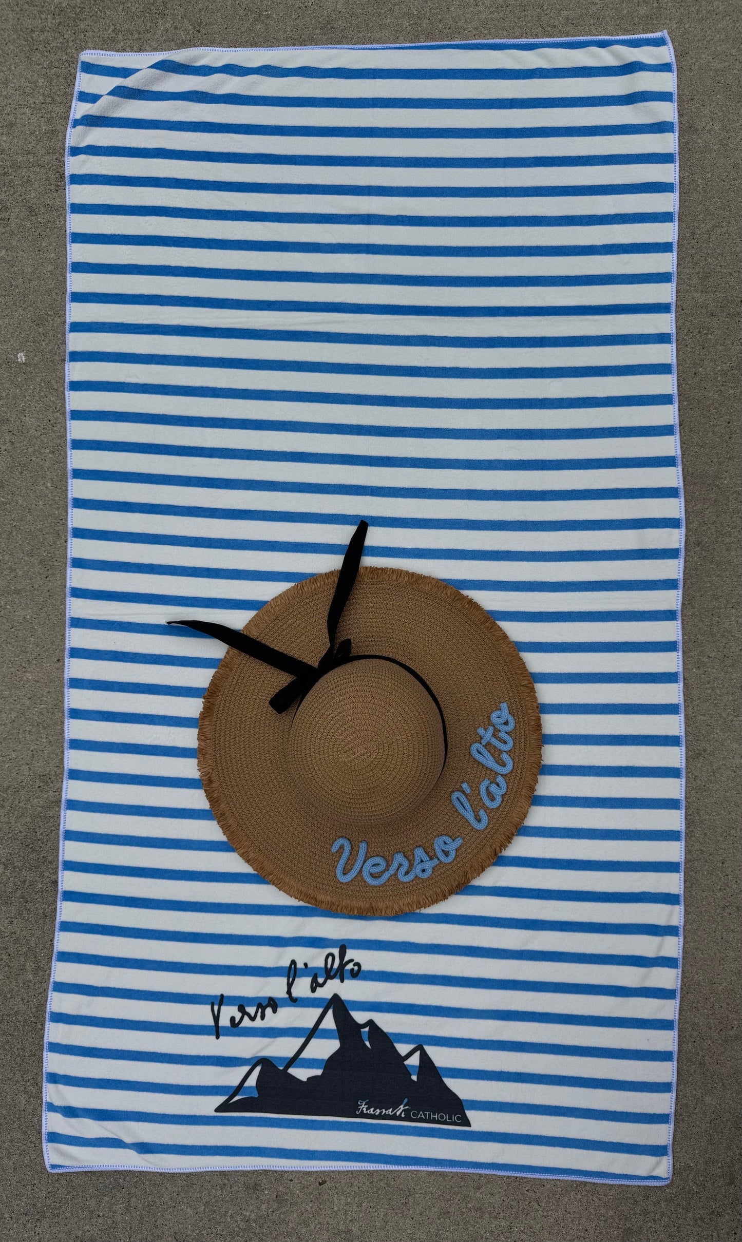 Verso l'alto Striped Beach / Bath Towel