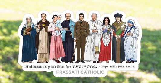 4" Frassati and Patrons Vinyl Decal